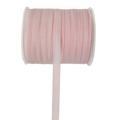 Borði, 6mm, Ljósbleikur, 5m