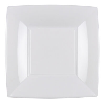 Kökudiskar, Plast, Hvítir, 6 stk