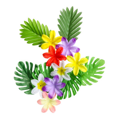 Pálmagreinar og blóm, 90 stk