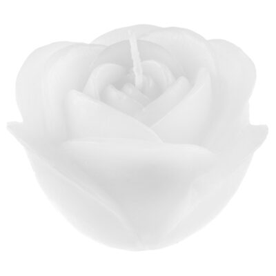 Kerti, Rós, Hvítt, 7x4cm