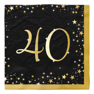 Matarservíettur, 40 ára, 16 stk