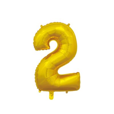 Álblaðra með helíumi, 66cm, Gyllt, 2