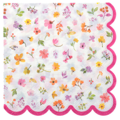 Matarservíettur, Blóma, 12 stk