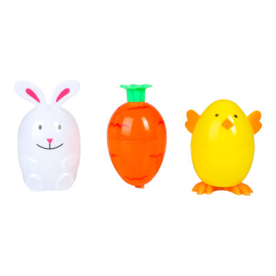 Páskaegg, Kanína, Ungi, Gulrót, 3 stk