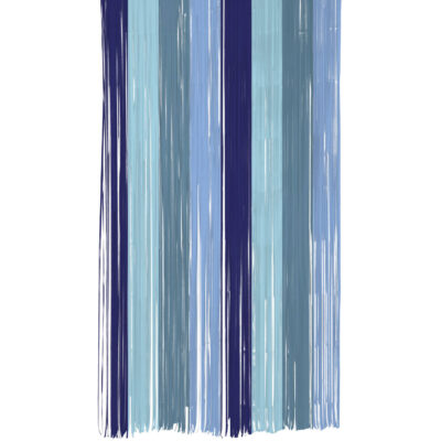 Hurðahengi, Blátt, Þrílitt, 2x1m