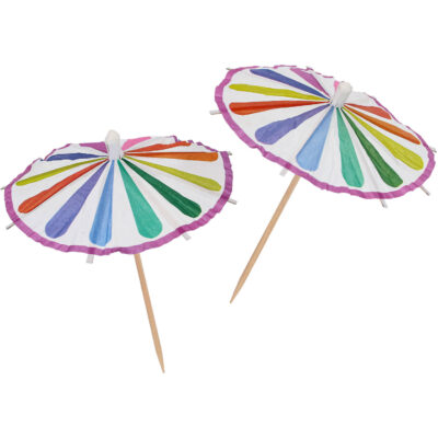 Regnhlífar, Marglitar, 10 stk