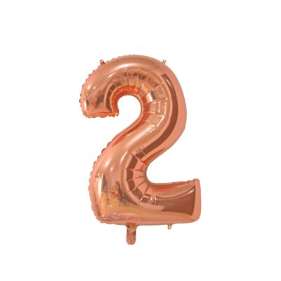 Álblaðra með helíumi, 66cm, Rosegold, 2