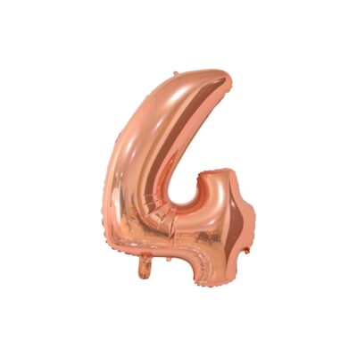 Álblaðra með helíumi, 66cm, Rosegold, 4