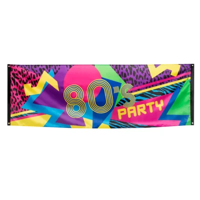 Veggborði, 80s party, 74 x 220 cm