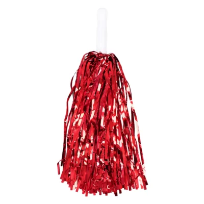 Pompoms, Rauðir, Metallic