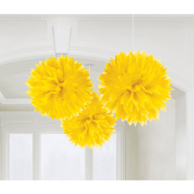 Loftskraut, Pompom, 41cm, 3 stk, Gulir