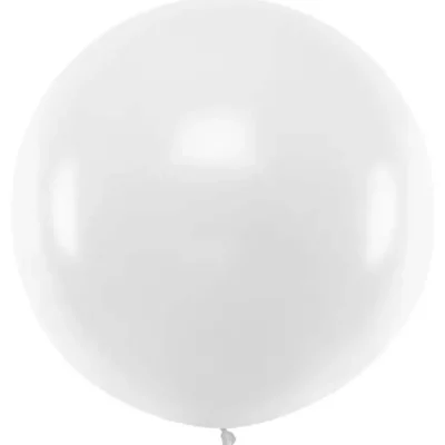 Latexblaðra, 1m, Hvít