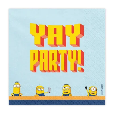 Matarservíettur, Minions Partý, 20 stk