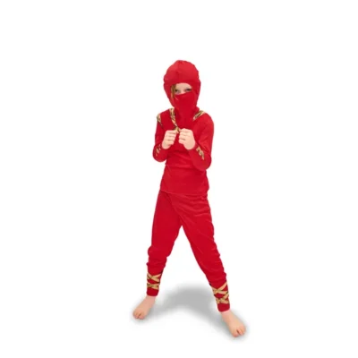 Ninja, Rauð, St. 116-128 cm