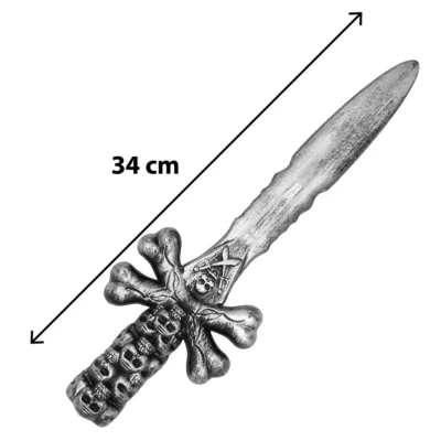 Hnífur, Hauskúpa, 34 cm