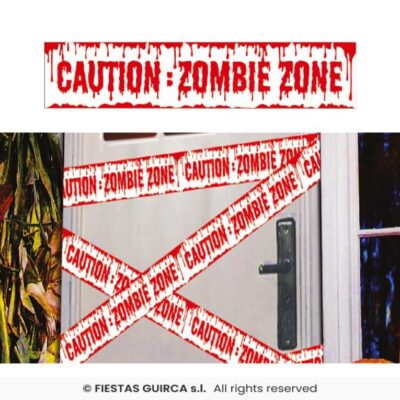 Aðvörunarborði, Zombie Zone, 6m